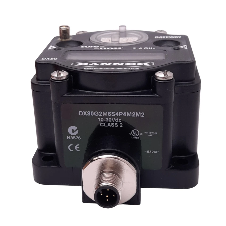 Banner DX80G2C-12515 SureCross Wireless Gateway, 2.4GHz, 3.2km Max Range, 24VDC - Image 4 of 4