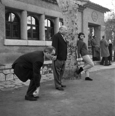 French Actress Francoise Arnoul In France In 1950 OLD PHOTO 3