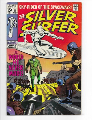 Silver Surfer 10 1969 Marvel Comics F- 5.5 Yarro Gort Shalla-Bal El Capitan