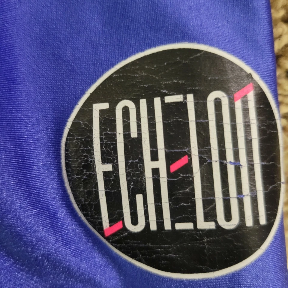 Nike Echelon Mens M Bike Cycling Shorts Nylon Lycra Black Pink & Blue Vtg 90s  - Image 3 of 4