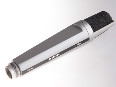 UHER AKG M537 dynamic Cardioid Vintage Microphone +Clip+Case