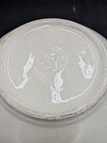McCoy Vintage Pottery USA 7516 Vanilla Bean Specks Bowl 12" - Picture 3 of 5