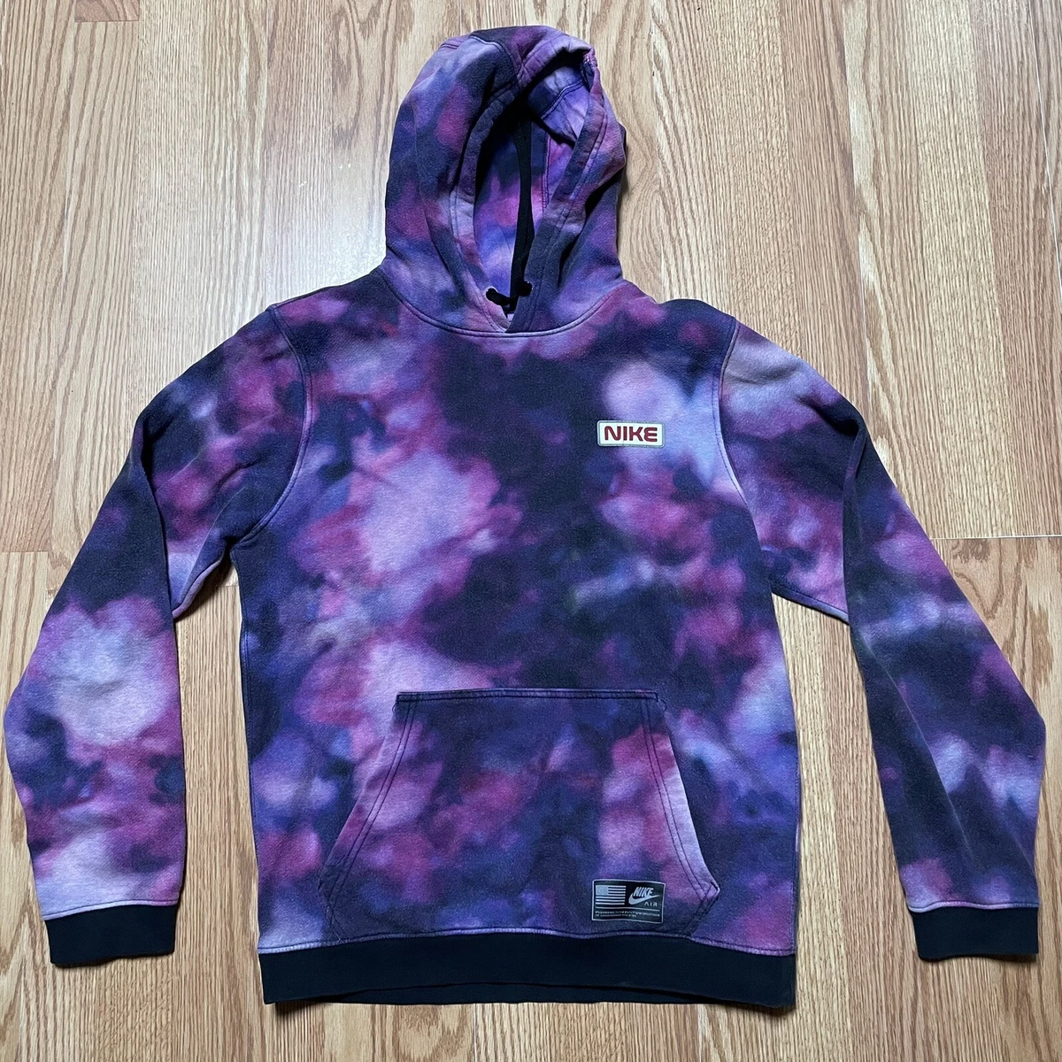 Delegar Agarrar canción NIKE x NASA Official Stargazer Club Galaxy Tie-Dye Hoodie Sweatshirt Size  Small | eBay