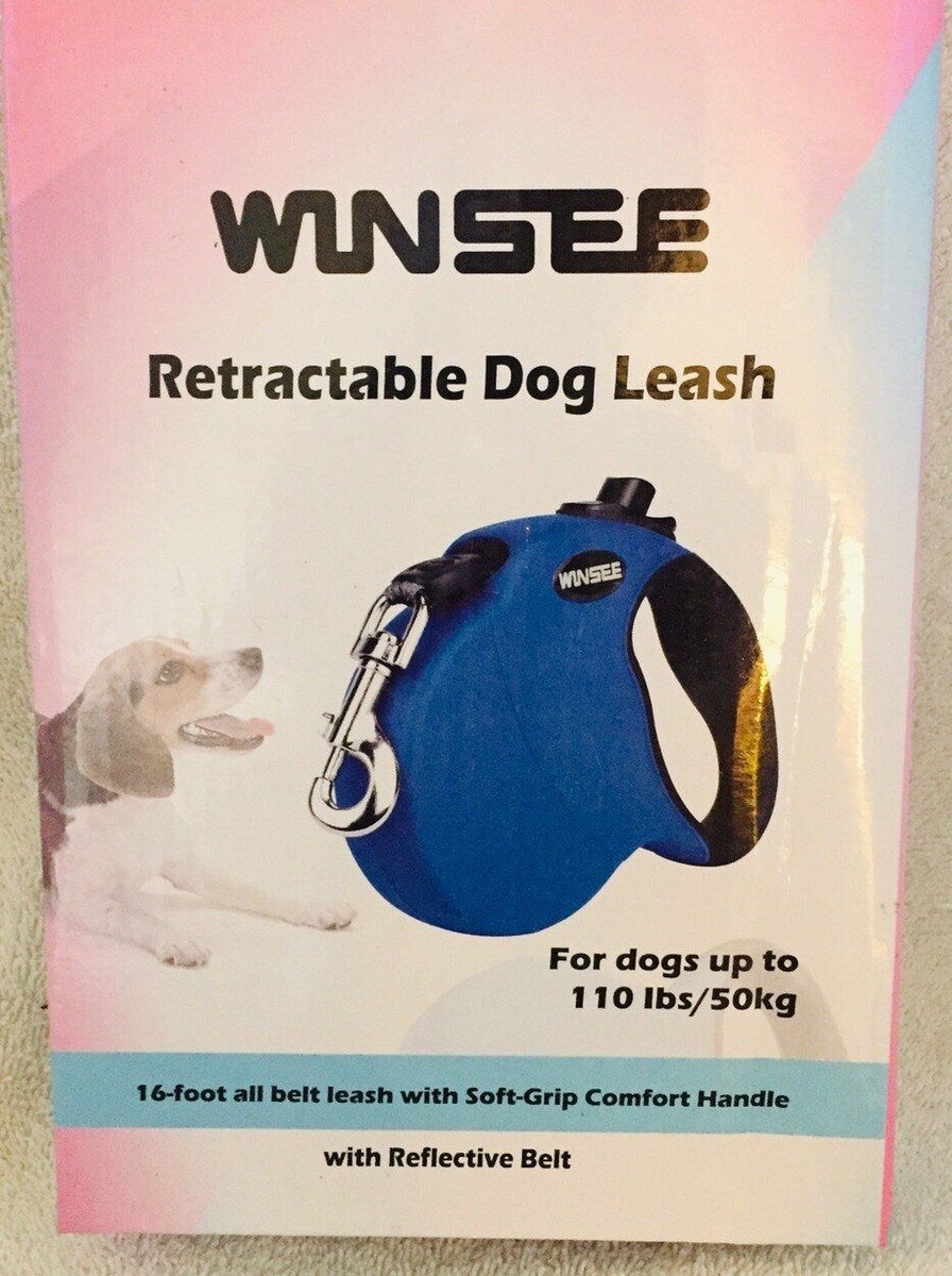 Winsee Dog Retractable Leash For Dogs Up To 110lb NEW