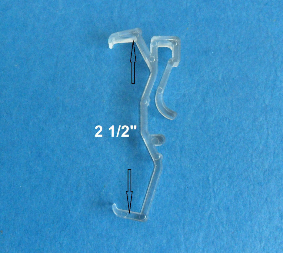 12 pcs 2 1/2 Inch Valance Clips Faux & Wood Horizontal Blinds Parts 2.5