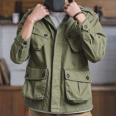 Jungle Military Paratrooper Cargo Jacket Coat Men's Multi Jungle Military Paratrooper Cargo Jacket Coat Men's Multi