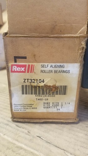 *NOS* REX #ZT32104 SELF-ALIGNING ROLLER BEARING (1-1/4" BORE) M149 - Picture 2 of 6