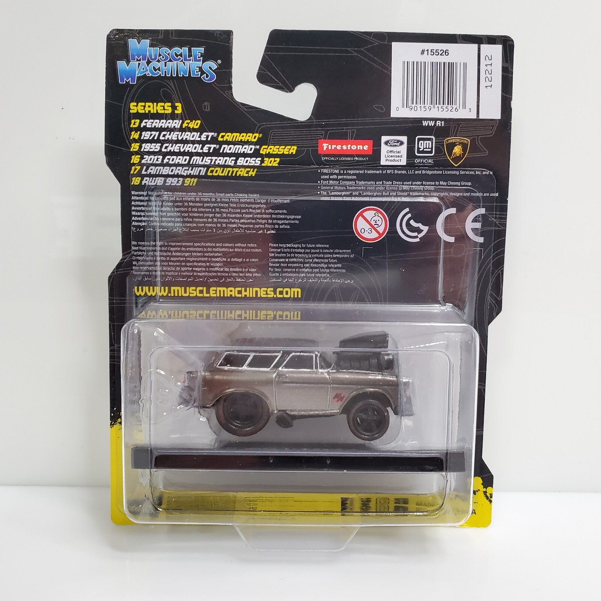 Rare Muscle Machines 1955 Chevrolet Nomad Gasser Chase Black | eBay