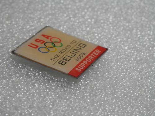 2008 The Road To Beijing Supporter Lapel Pin • China Summer Olympics Badge USA - Picture 3 of 8