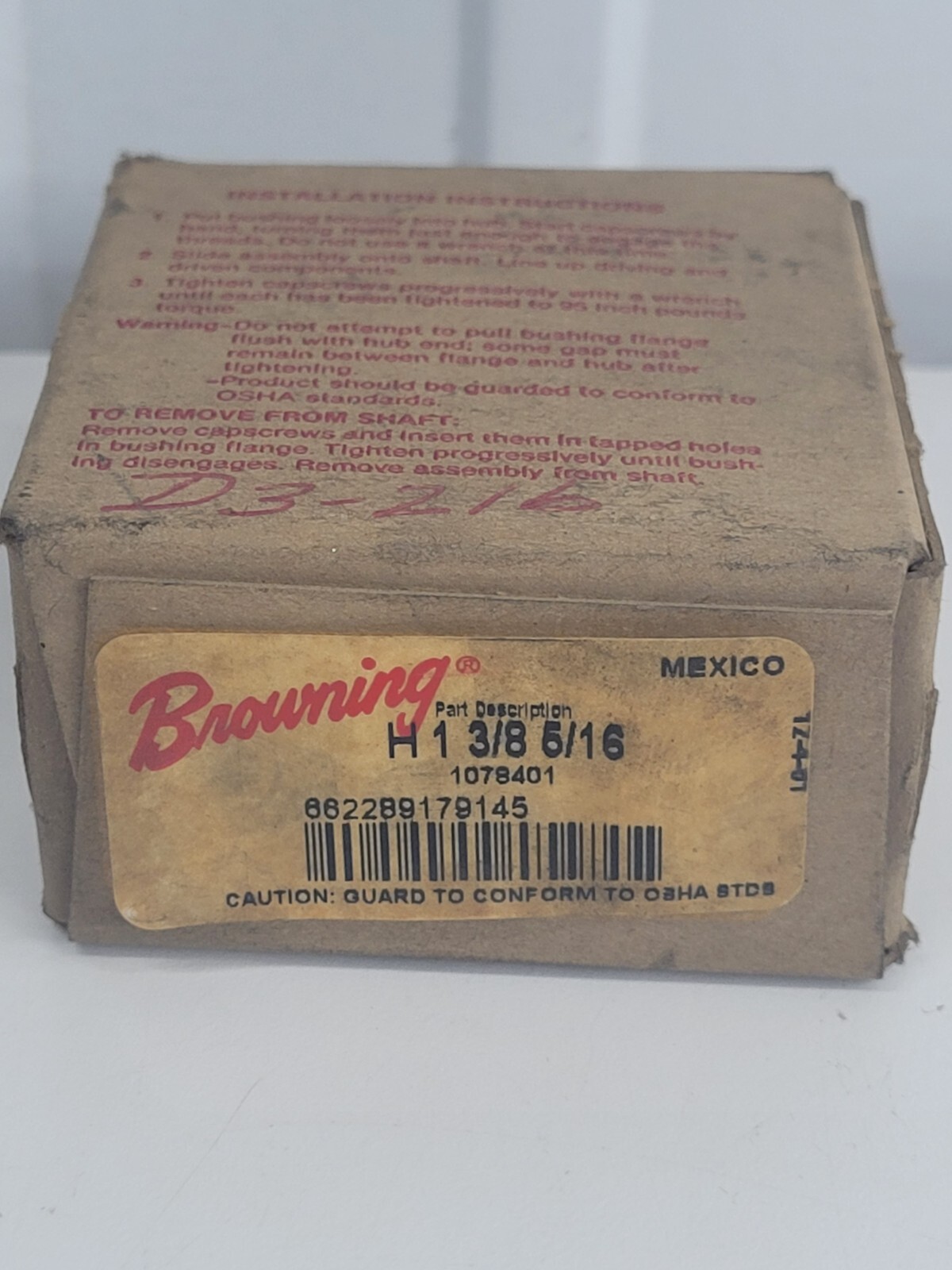 Pièce BROWNING Référence H 1 7/16 NSNB - Neuve, Peut Présenter De Légers Défauts D'usine