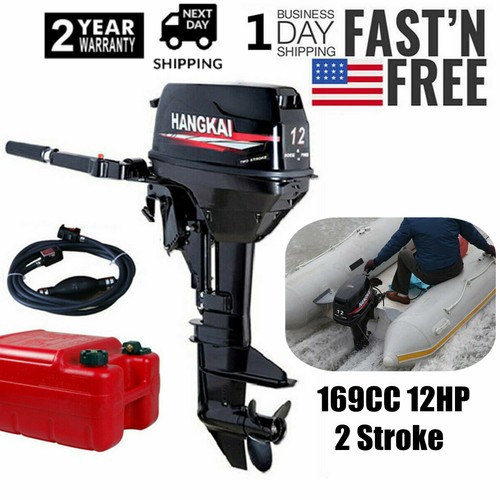 Heavy Duty 2 Stroke 12HP Outboard Motor Boat Engine Boat Parts CDI System 169CC eBay