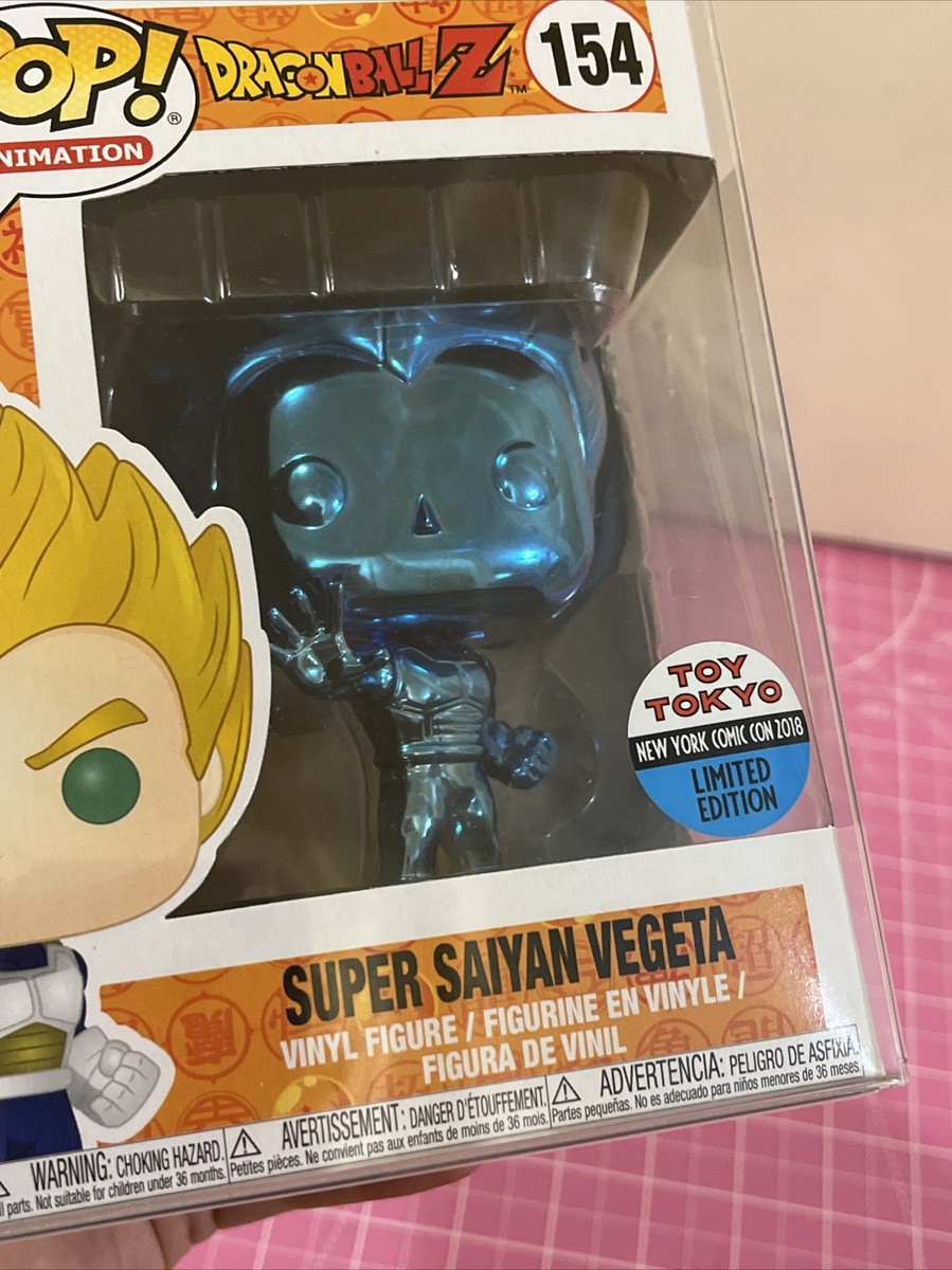 Funko POP! Dragon Ball Z Blue Chrome Vegeta Super Saiyan