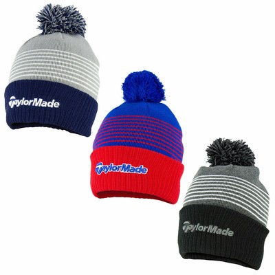 TaylorMade Winter Bobble Hat, Beanie 
