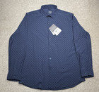 <!--F#f_0-->Teren Designs Mens Size XL Daily Driver Long Sleeve Button Up Blue Business<!--F/-->