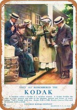 METAL SIGN - 1890s Kodak Cameras - Vintage Look Reproduction