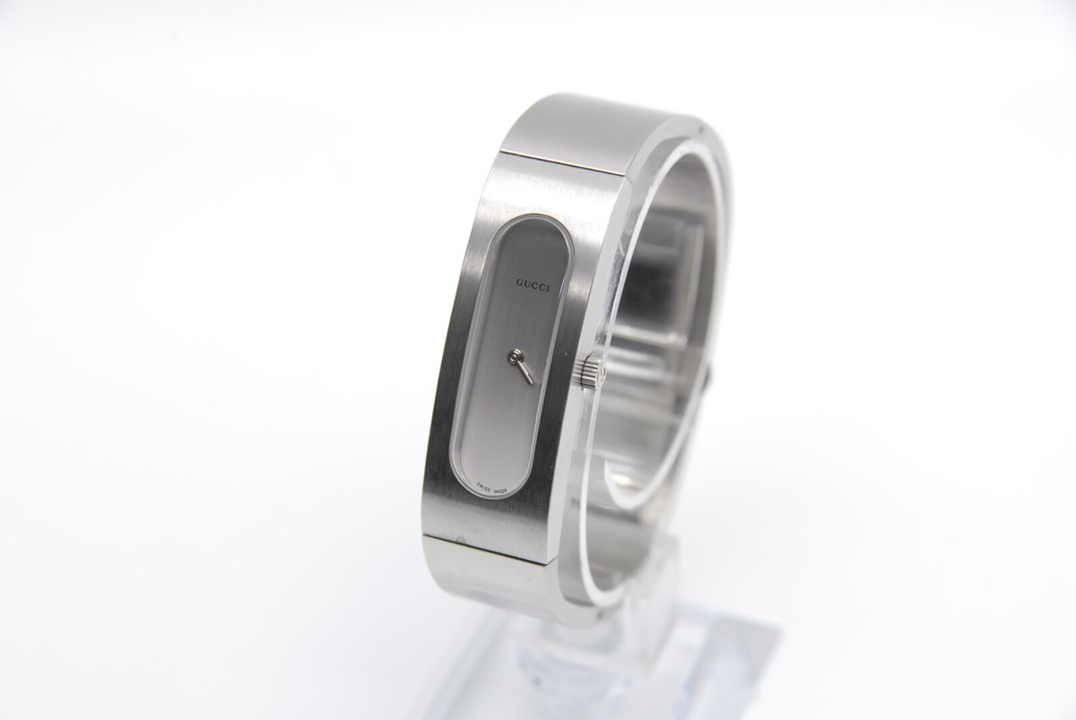 Near MINT w/Box】 GUCCI 2400S 14mm Bangle Bracelet Silver
