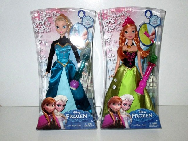 mattel anna and elsa dolls
