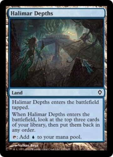 Moderate Play x 4 Halimar Depths Worldwake - Picture 1 of 1