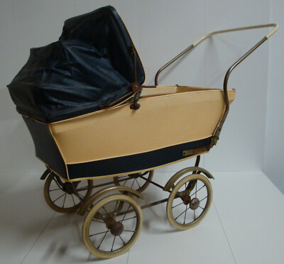 Vintage 60er J. Retro Klassiker Puppenwagen Puppen Sportwagen Verdeck  Kunststoff | eBay.de