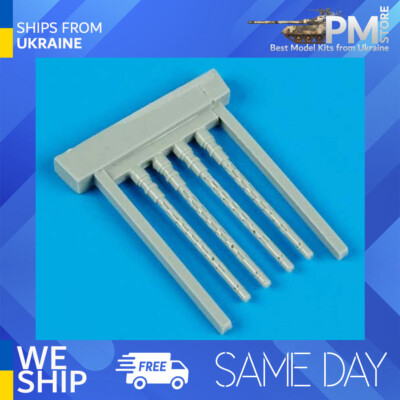 Pot D'échappement Résine 1/32 Pour Avion P-51B Mustang - Marque Quickboost, Référence 32093 - Détail Maquette