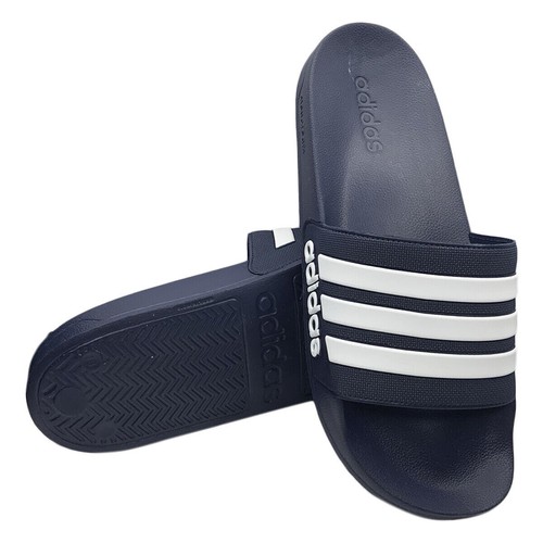 NWT ADIDAS ADILETTE SHOWER AUTHENTIC MEN'S NAVY BLUE SLIP ON SLIDES SANDALS  13 | eBay