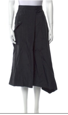 💯% Authentic ADIDAS Y-3 Woman Asymetric Shell Track Skirt Black