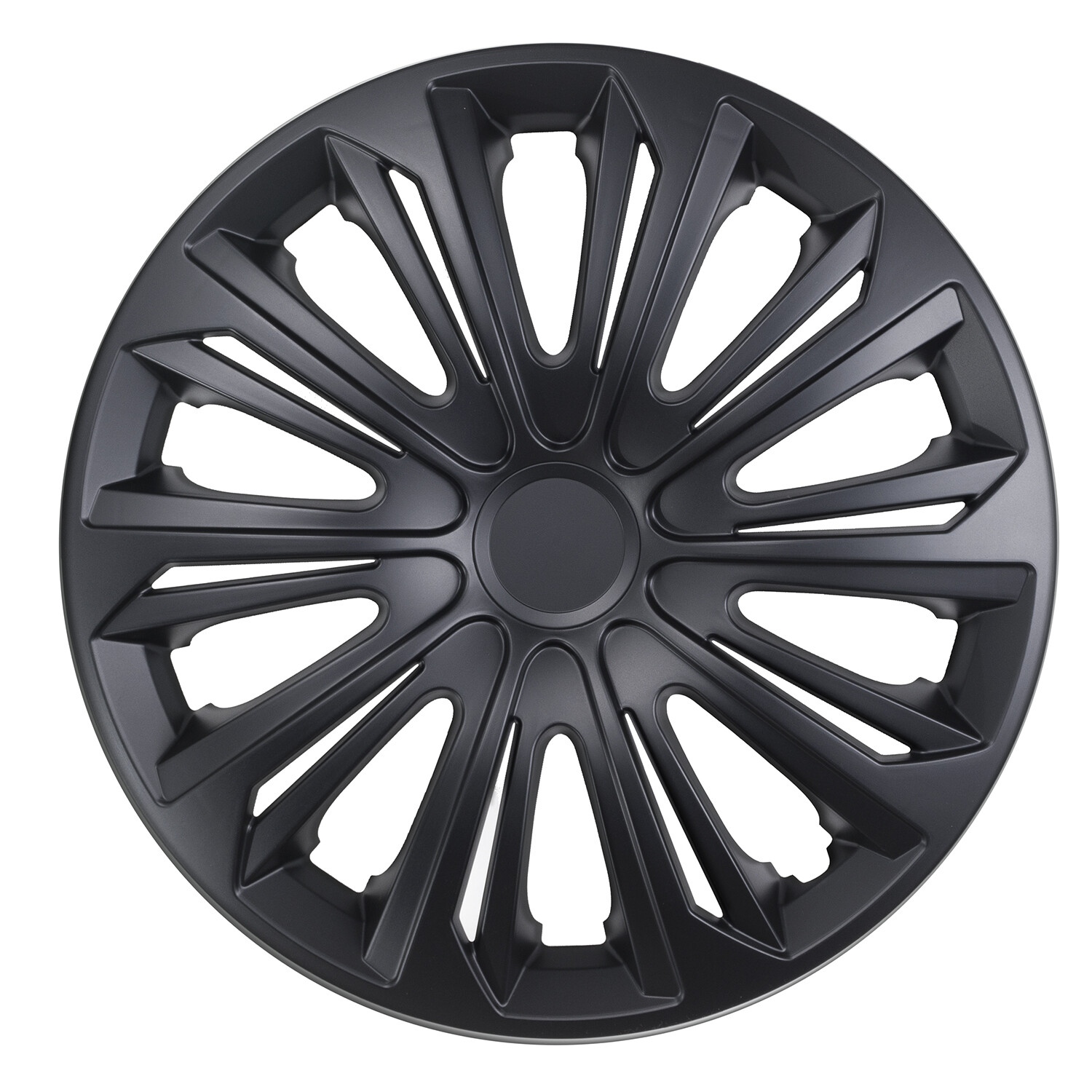 Enjoliveurs 16 pouces noir mat STRONG de NRM pour jante en acier de voiture, lot de 4