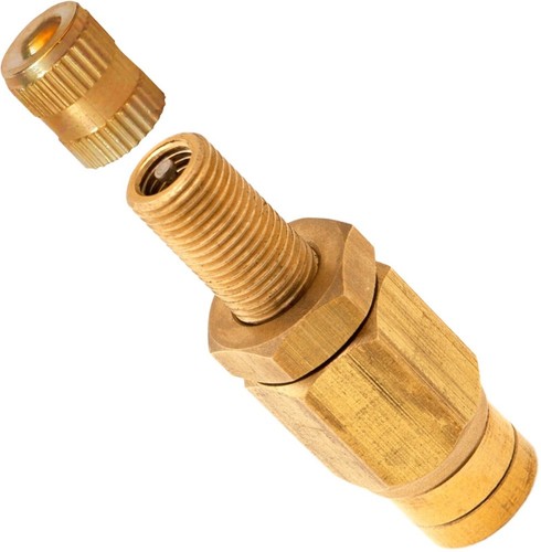 SUSPENSION BAG INFLATION/FILL SCHRADER VALVE PUSH TO CONNECT 1/4"OD HOSE VXA1014 - Foto 3 di 3