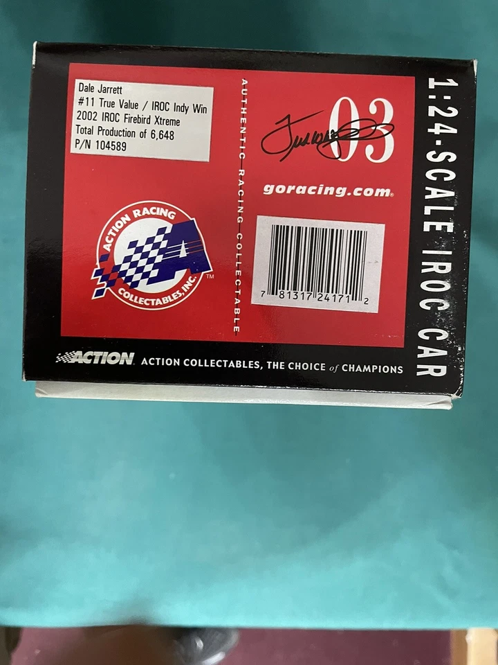 DALE JARRETT IROC INDY WIN 2002 Pontiac Firebird Extreme #11 1/24 ACTION DIECAST - Image 3 of 4