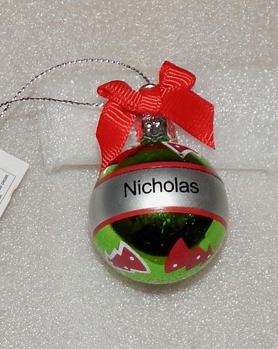 Christmas Keepsake Ornaments Green Ganz 2" x 1 1/2" You Choose Many Names 178Y - Picture 98 of 130