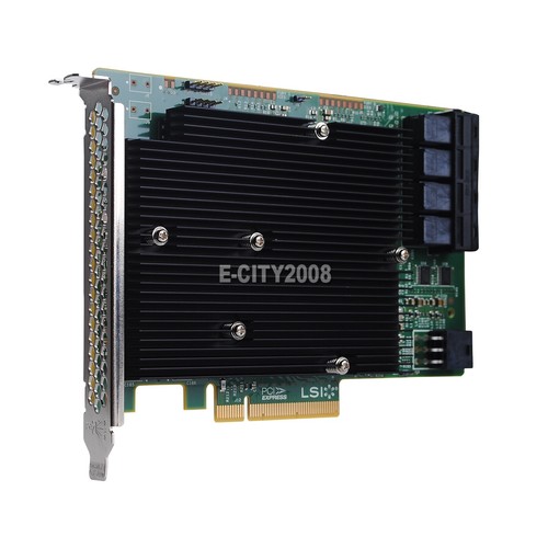 New Sealed LSI 9300-16i 16-port LSI00447 12GB/s Host Bus Adapter 03-25600-01B - Picture 3 of 22