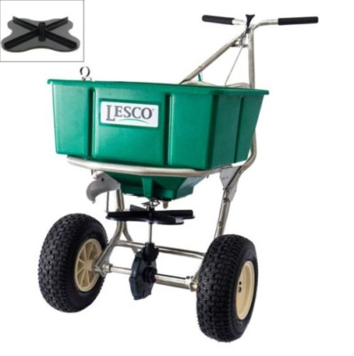 LESCO 80LB. Walk-Behind Spreader 101186 w/ Ultra Plus Impeller (Bundle)