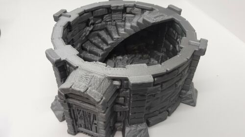 Torre di Guardia modulare 4 piani scenario terreno disperso 28 mm dungeon e draghi - Foto 11 di 12