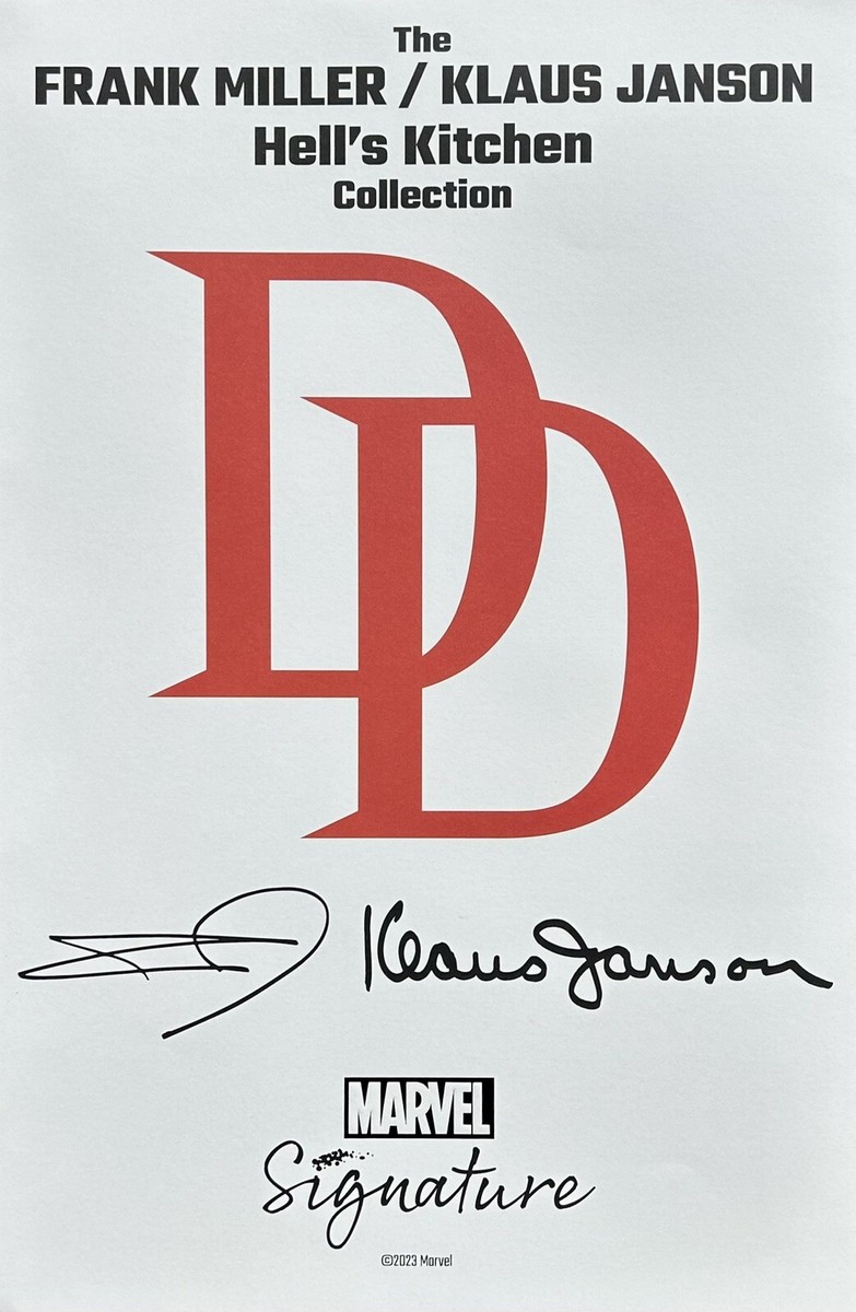 デアデビル　フォトサイン FRANK MILLER new DAREDEVIL art print SIGNED 2x SET of 3 SDCC