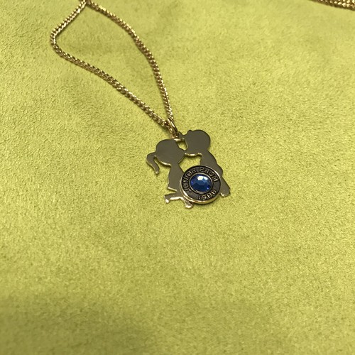 1988 Junior Prom Pendant Necklace 18” - Gold Plated. - Picture 2 of 6