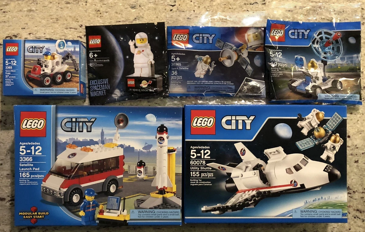 LEGO City Space Lot Bundle 6 New Factory Sealed Sets: 3 Box & 3 Polybag