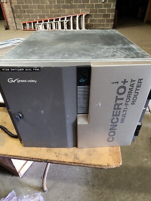 Grass Valley Concerto + Multi-Format Router /w Cards - 32x32 AES Audio X2 ++