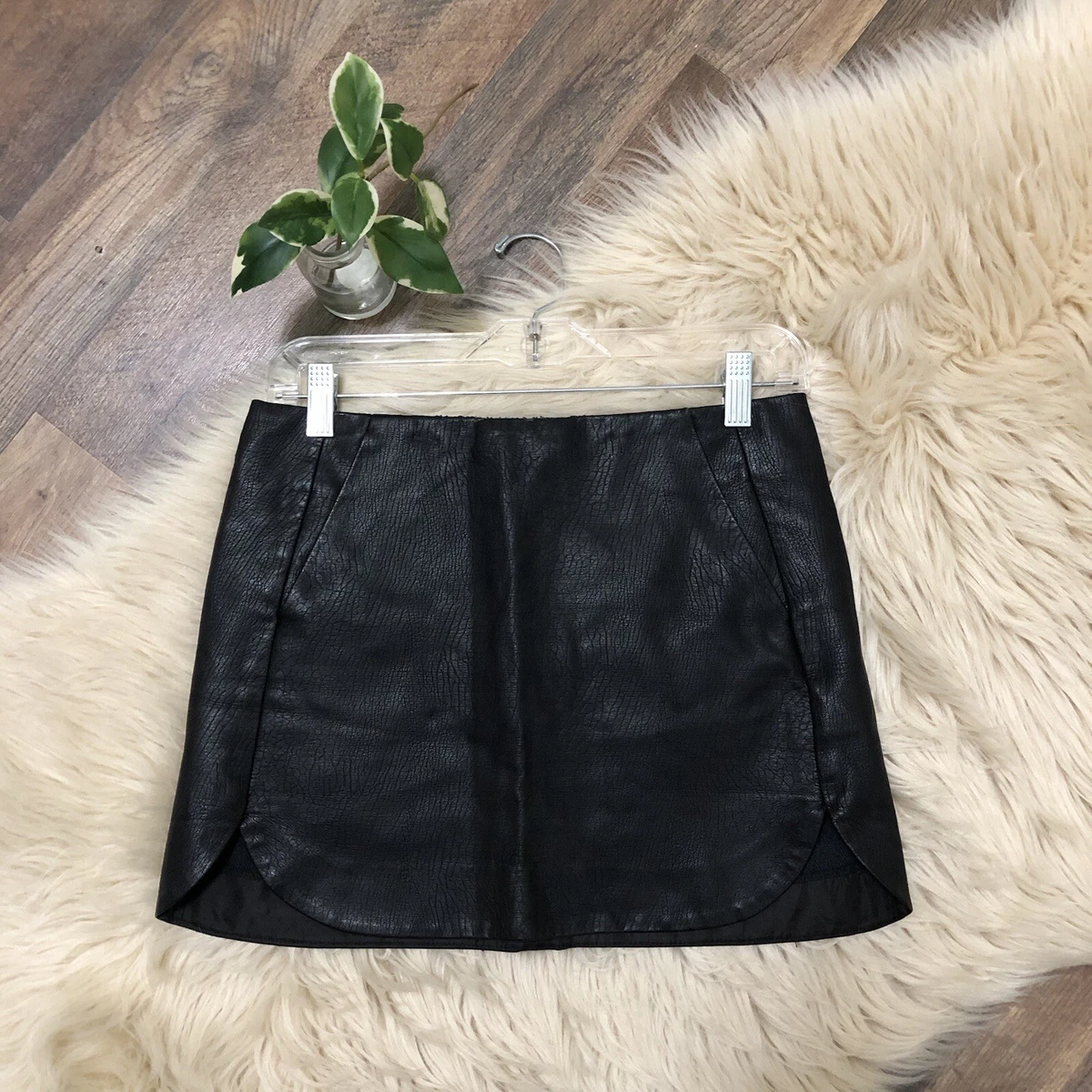 Leather top skirt topshop