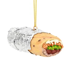NO PACKAGING - Tree Buddees Wrapped Burrito Delicious Resin Food Ornament