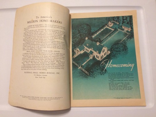 1938-39 Vintage Small Home Builders Year Book Magazine - FHA Insured Loans - Picture 4 of 8