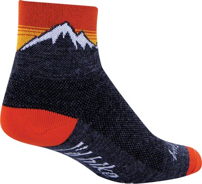 SockGuy Wool Hiker Socks - 3'', Black, Small/Medium