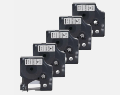 5-Pk/Pack D1 Label Tape 45013 S0720530 for DYMO LabelManager 160 280 420P