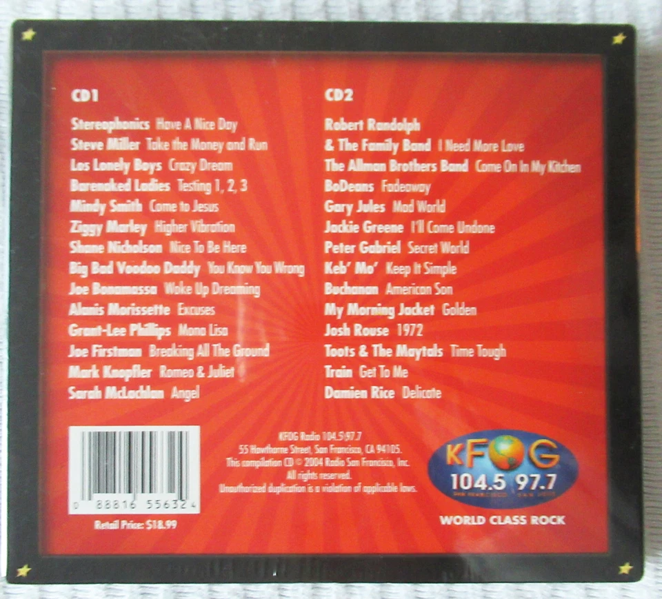KFOG Live from the Archives 11 (2 CD set) NEW Sealed - Image 2 of 2