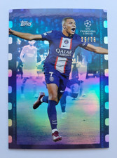 2022-23 Topps Simplicidad UEFA Club Competitions Kylian Mbappe 25/75 Blue France