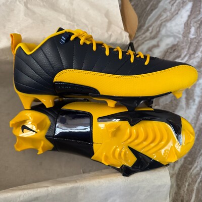 Jordan 12 Retro Low Vapor Edge sz 13 Cleats Michigan Player