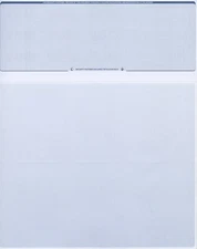 500 Blank Check Stock Paper - Check on Top - "Blue Diamond"