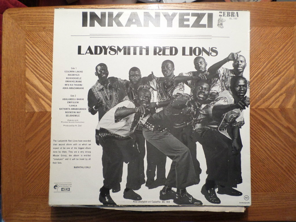 UNITED SOUND LP RECORD/LADYSMITH RED LIONS/INKANYEZI/ VG+ | eBay