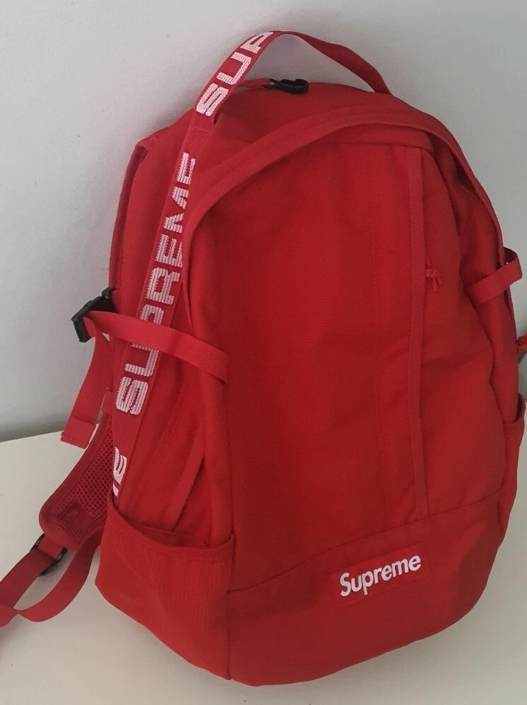 SS18 Supreme Backpack Cordura fabric Red bag 24L