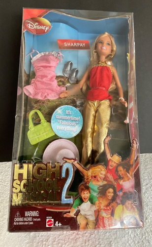 DISNEY HIGH SCHOOL MUSICAL 2 SHARPAY DOLL MATTEL 2007 NEW SEALED !