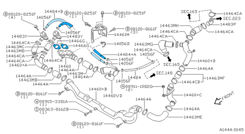 NISSAN SKYLINE R32 GT-R BNR32 Genuine Blow-off Valve Gasket Tube Repair Set OEM - Picture 9 of 14
